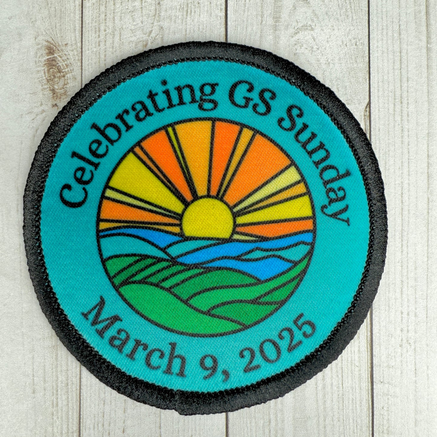 Celebrating GS Sunday 2025 2.57" Iron-on Fun Patch