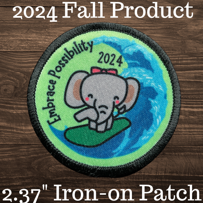 2024 Fall Product Embrace Possibility Theme Patch 2.57" Iron-on Fun Patch