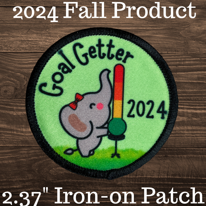 2024 Fall Product Goal Getter 2.57" Iron-on Fun Patch