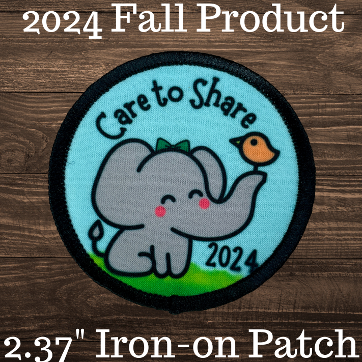 2024 Fall Product Care to Share 2.57" Iron-on Fun Patch