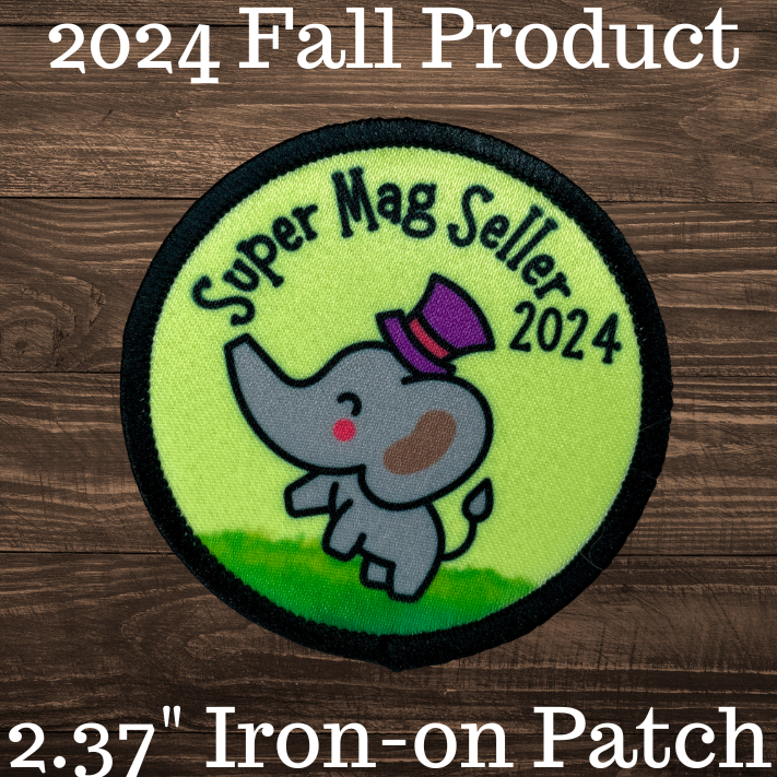 2024 Fall Product Super Mag Seller 2.57" Iron-on Fun Patch