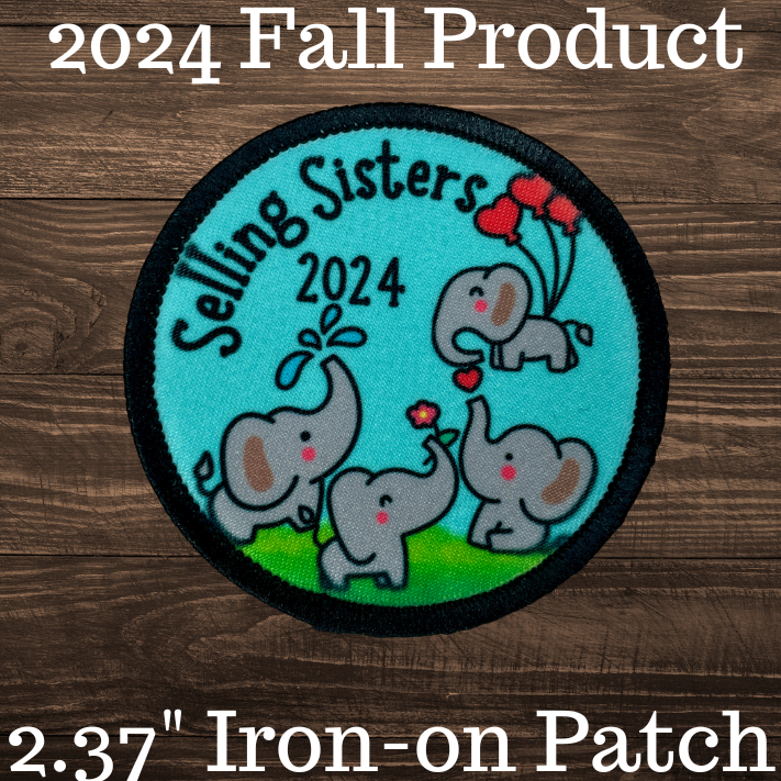 2024 Fall Product Four Selling Sisters 2.57" Iron-on Fun Patch