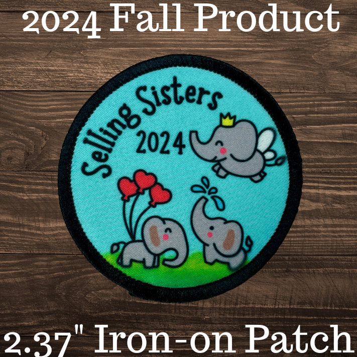 2024 Fall Product Three Selling Sisters 2.57" Iron-on Fun Patch