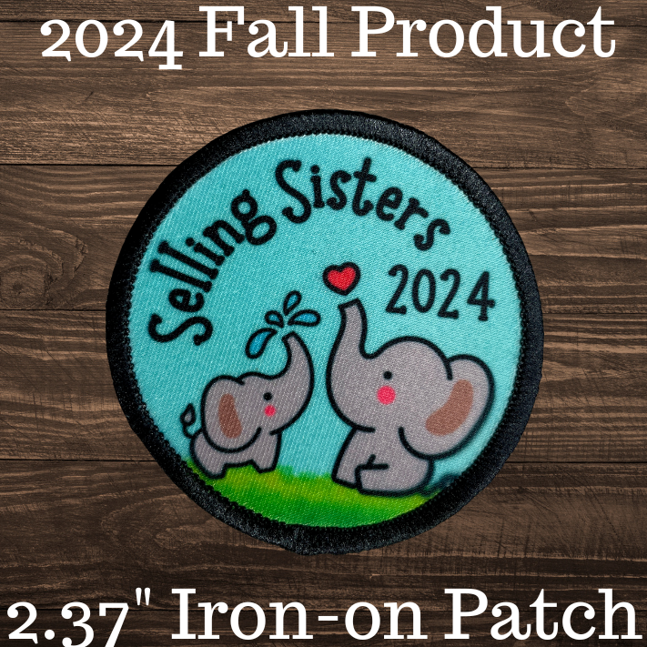 2024 Fall Product Two Selling Sisters 2.57" Iron-on Fun Patch