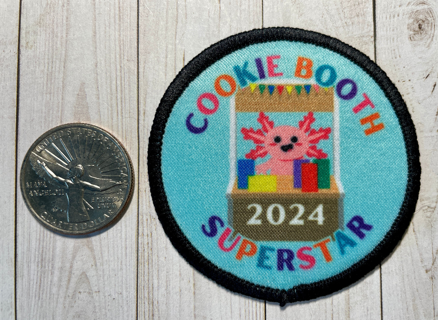 Cookie Booth Superstar Round 2.57" Sublimated Fun Patch 2024