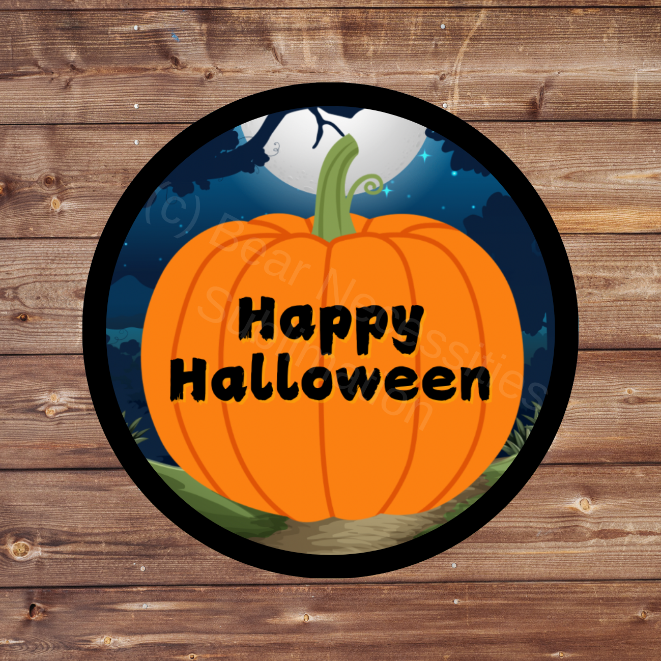 Happy Halloween 2.57” Iron-on Fun Patch