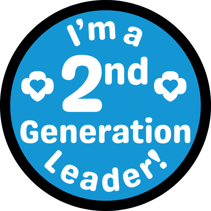 Generational Scout or Leader 2.57" Iron-on Fun Patch | 2nd Generation | 3rd Generation | 4th Generation | 5th Generation