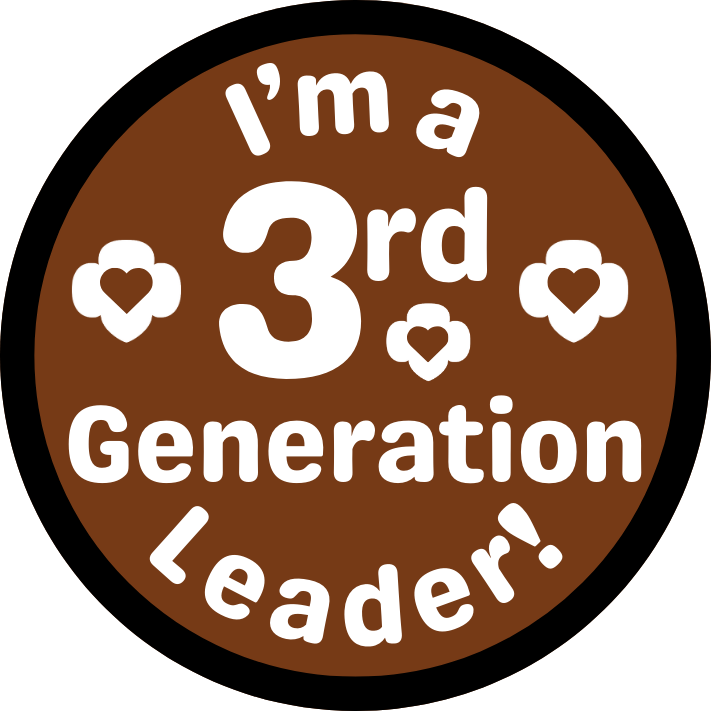 Generational Scout or Leader 2.57" Iron-on Fun Patch | 2nd Generation | 3rd Generation | 4th Generation | 5th Generation