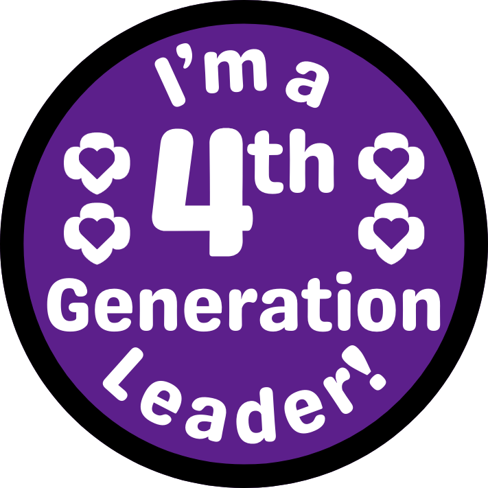 Generational Scout or Leader 2.57" Iron-on Fun Patch | 2nd Generation | 3rd Generation | 4th Generation | 5th Generation