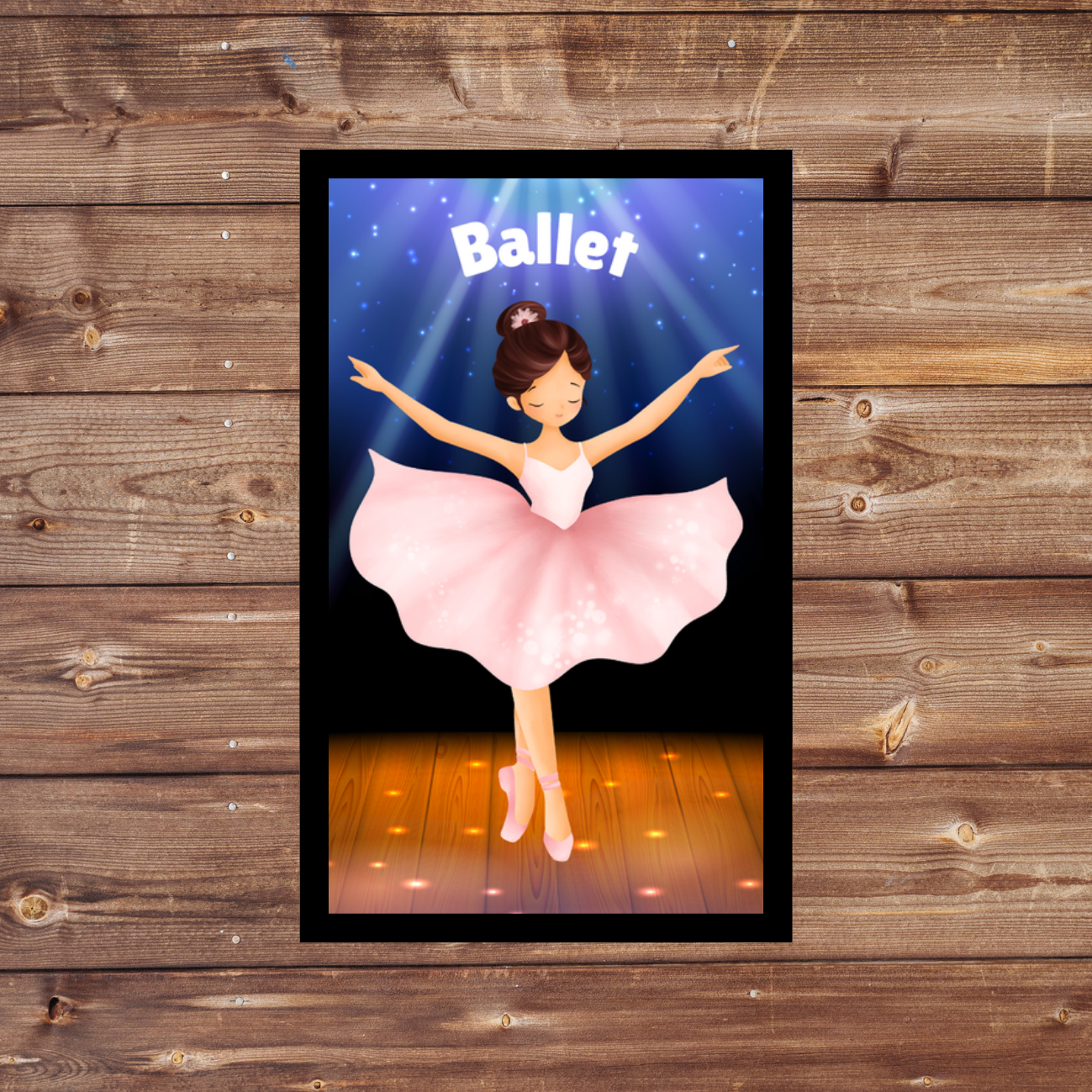 Ballet Dancer 5x8cm Iron-on Fun Patch