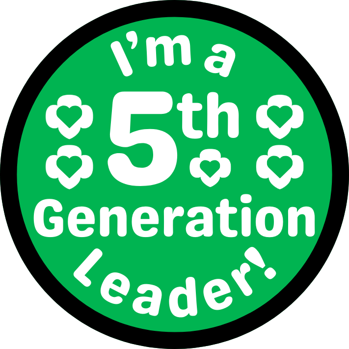 Generational Scout or Leader 2.57" Iron-on Fun Patch | 2nd Generation | 3rd Generation | 4th Generation | 5th Generation