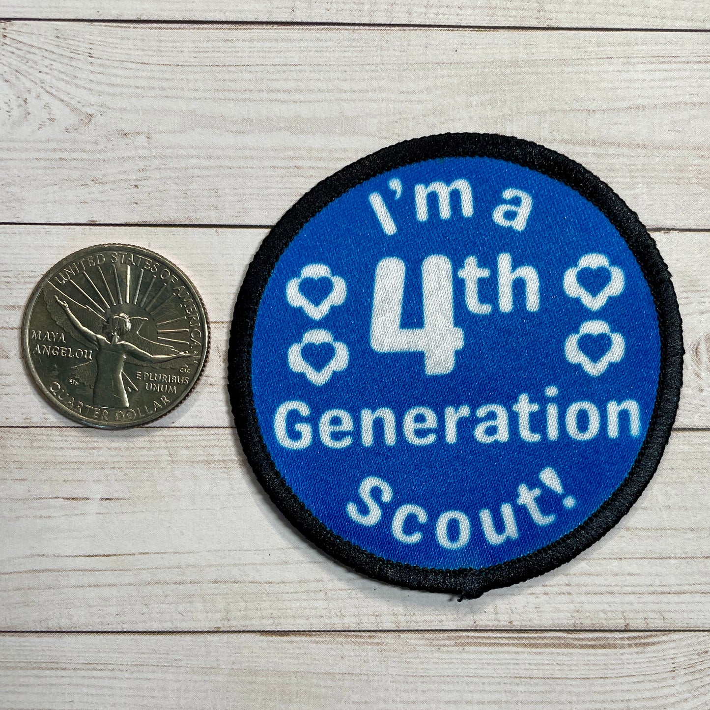 Generational Scout or Leader 2.57" Iron-on Fun Patch | 2nd Generation | 3rd Generation | 4th Generation | 5th Generation
