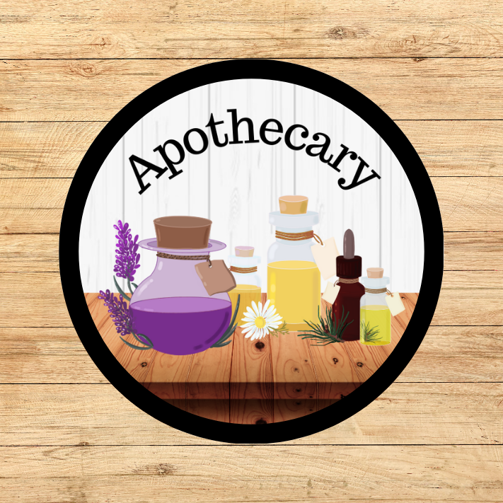 Apothecary 2.57" Round Iron-On Fun Patch
