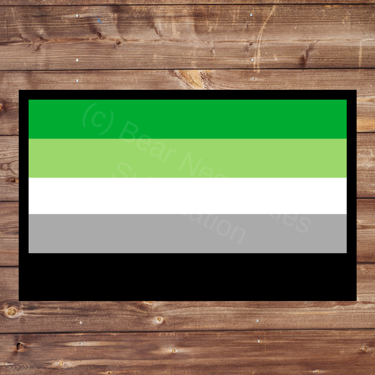 Aromantic Pride Flag 8x5cm Iron-on Patch | The Trevor Project $1 Donation