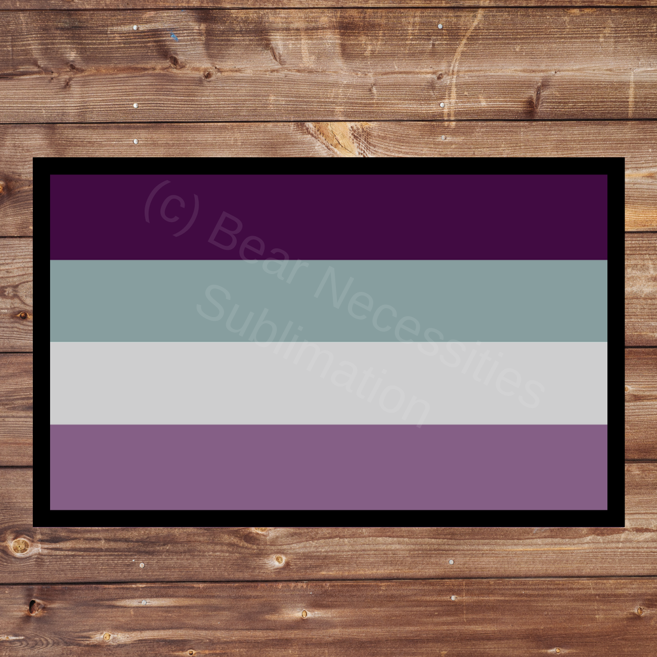 Asexual | Ace Pride Flag 8x5cm Iron-on Patch | The Trevor Project $1 Donation