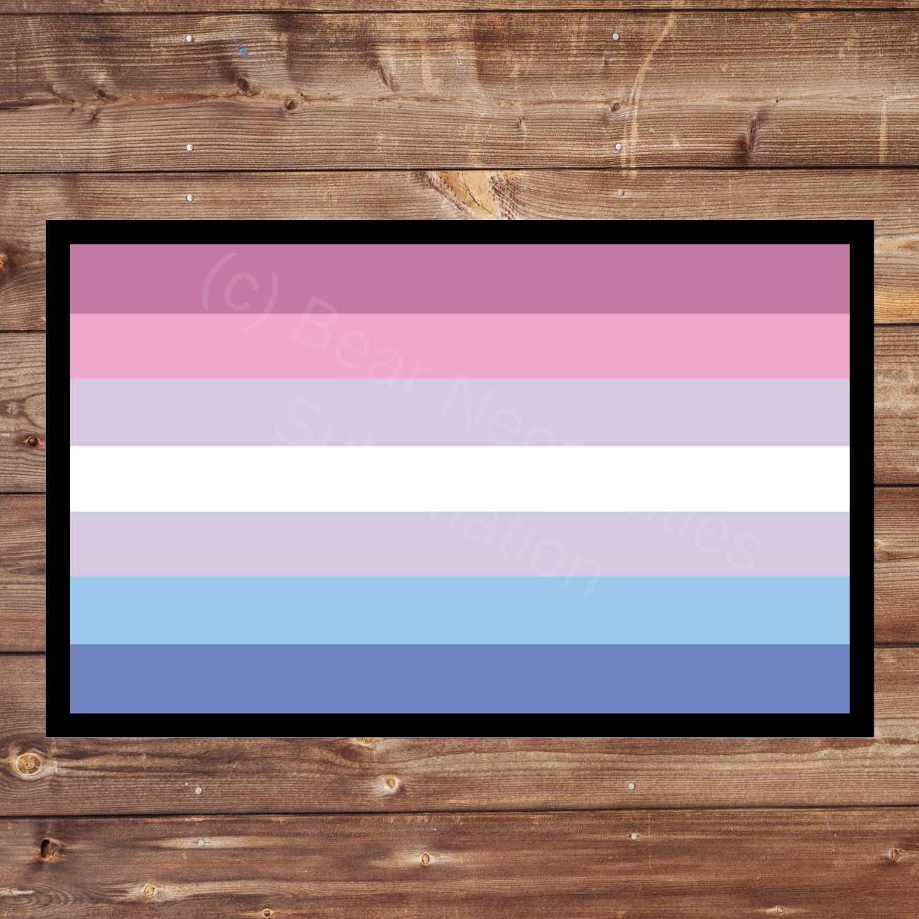 Bigender Pride Flag 8x5cm Iron-on Patch | The Trevor Project $1 Donation