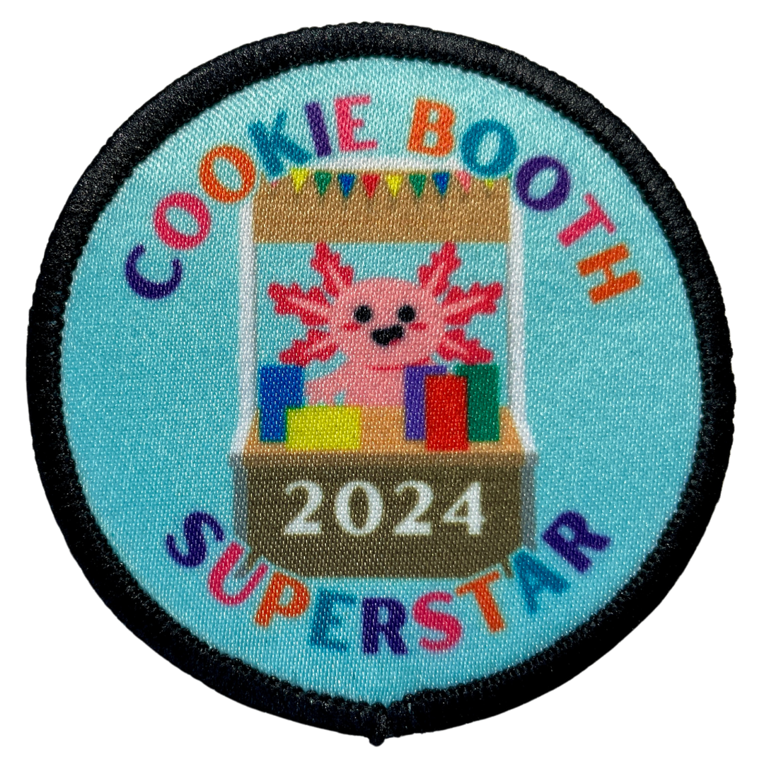 Cookie Booth Superstar Round 2.57" Sublimated Fun Patch 2024