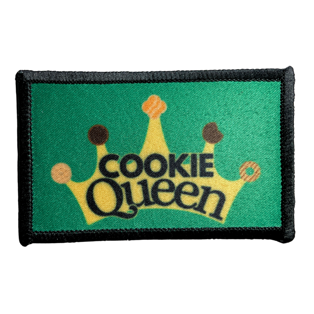 Cookie Queen 8x5cm Sublimated Iron-on Fun Patch
