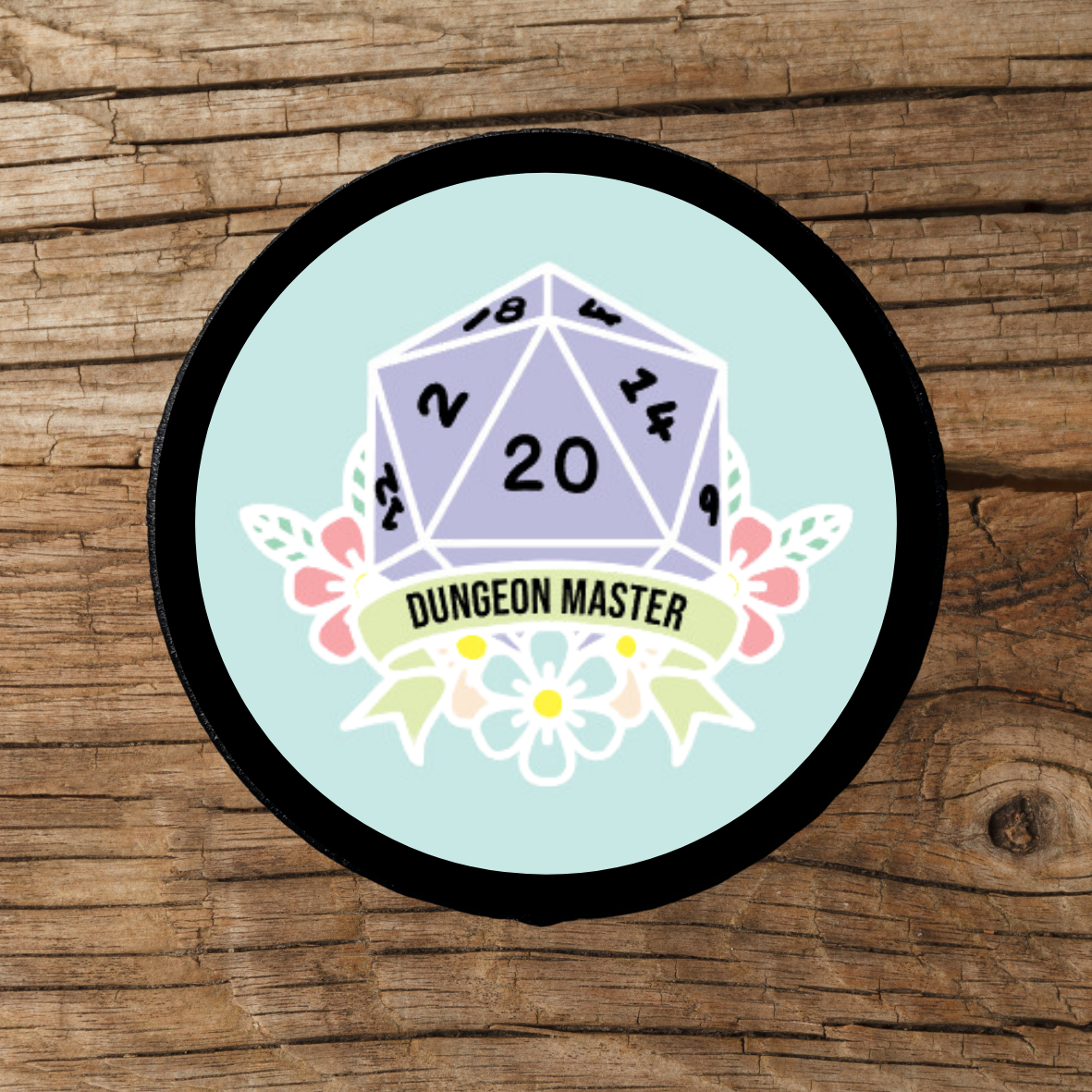 Dungeon Master or Dungeon Mistress 2.57” Iron-on Patch