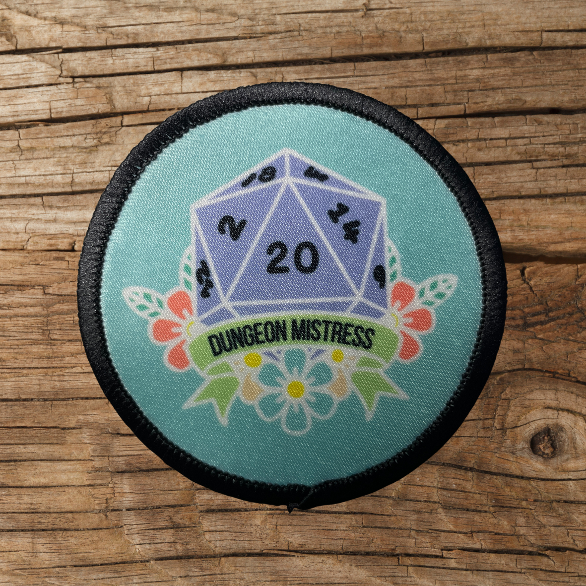 Dungeon Master or Dungeon Mistress 2.57” Iron-on Patch