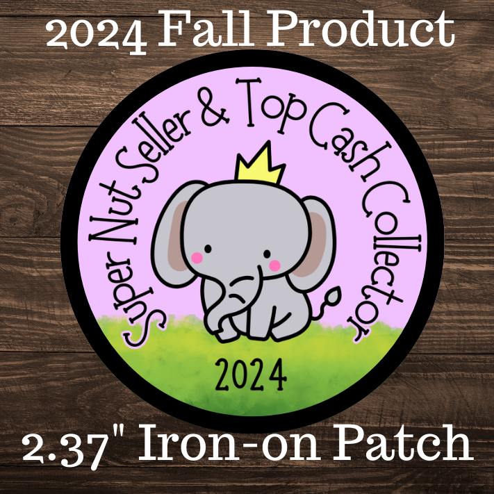 2024 Fall Product Super Nut Seller 2.57" Iron-on Fun Patch