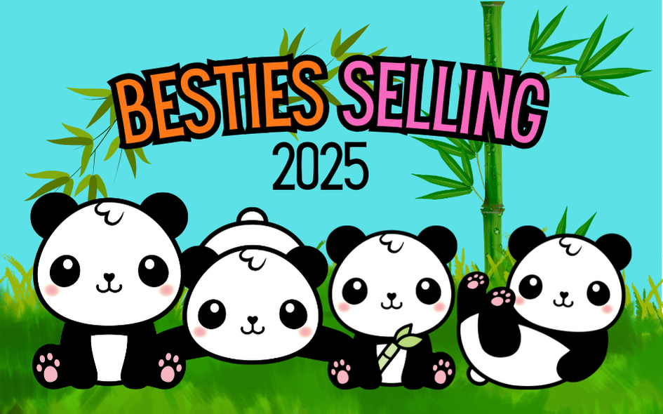 2025 Selling Besties Panda Cookie Season Theme Iron-on Patch | 8x5 cm