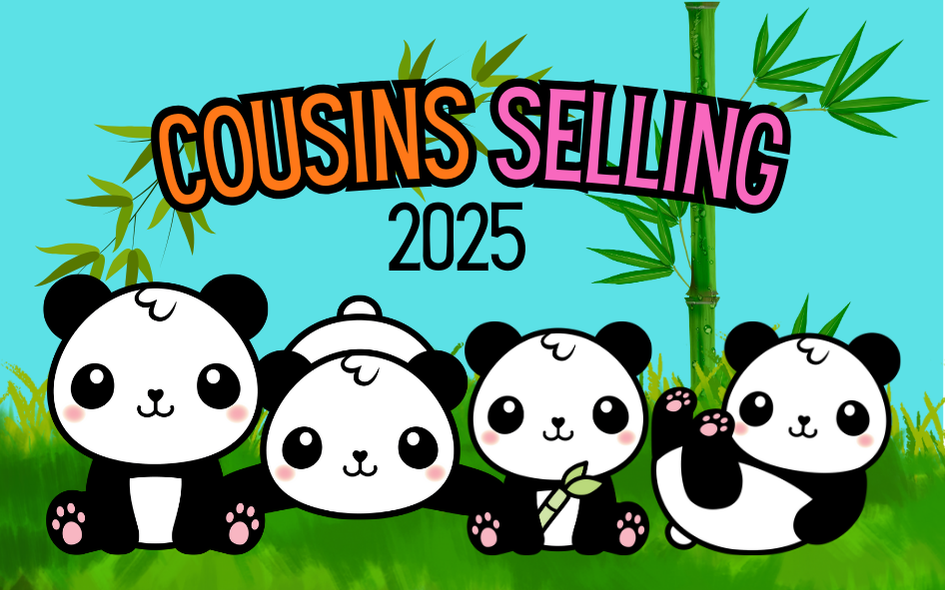 2025 Selling Cousins Panda Cookie Season Theme Iron-on Patch | 8x5 cm