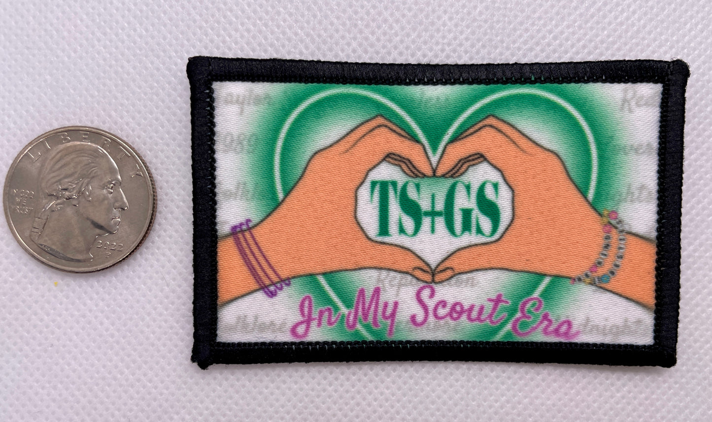 In My Scout Era TS+GS Swifties Fun Patch | 8x5 cm Sublimated Iron-on Patch | Alternate Skin Colors Available