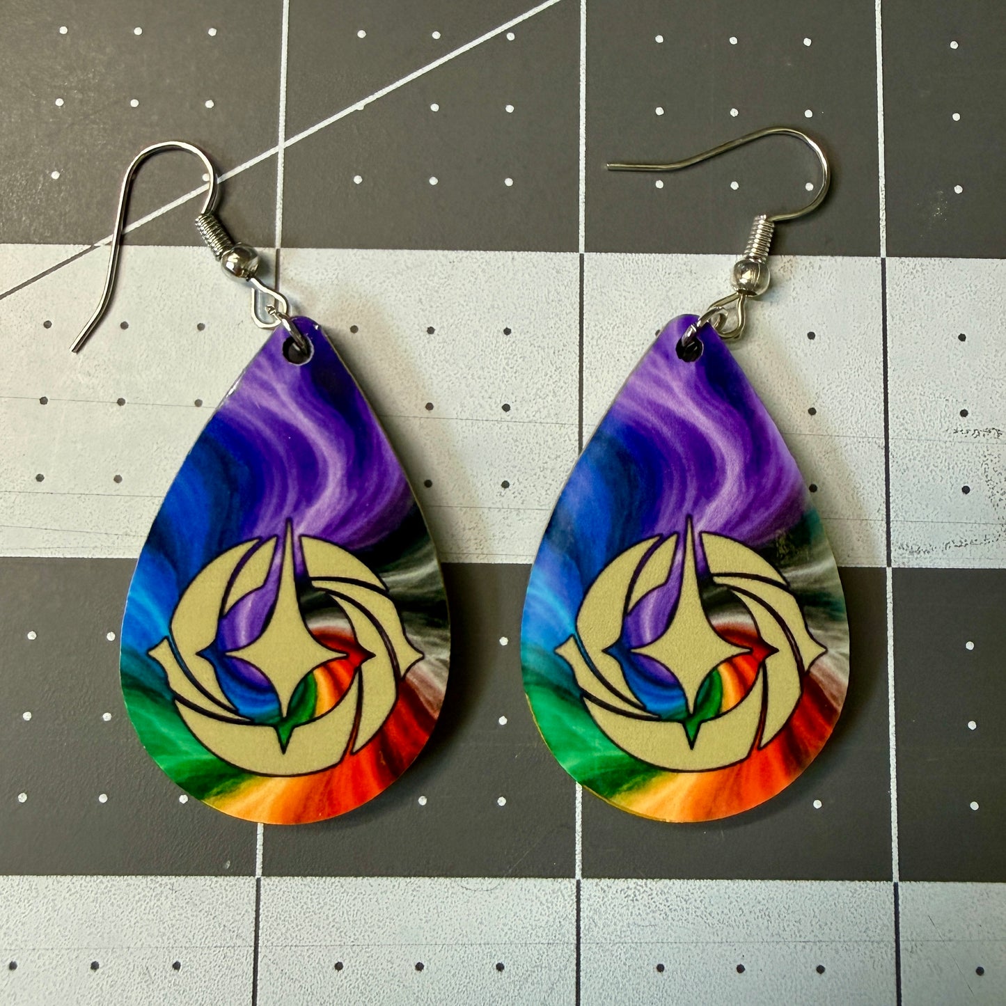 Ink Swirl Lore Earrings