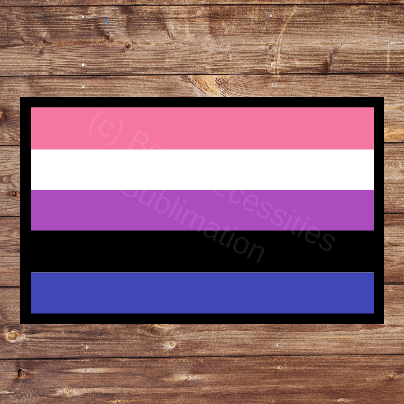 Gender Fluid Pride Flag 8x5cm Iron-on Patch | The Trevor Project $1 Donation