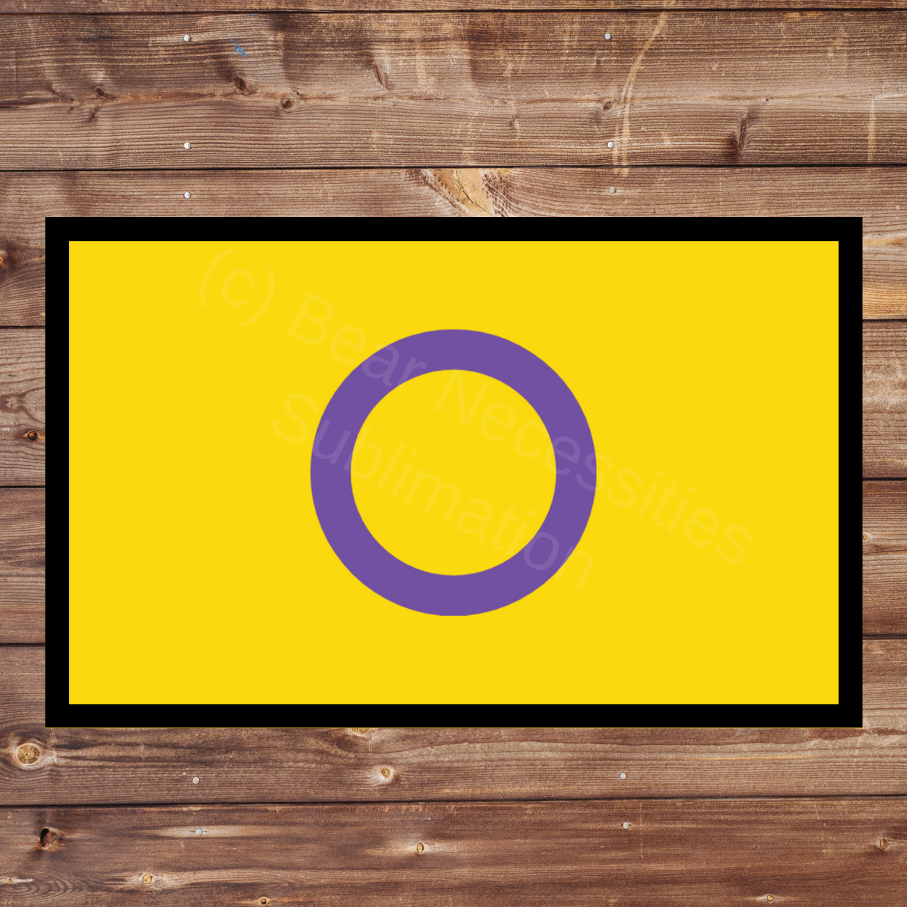 Intersex Pride Flag 8x5cm Iron-on Patch | The Trevor Project $1 Donation