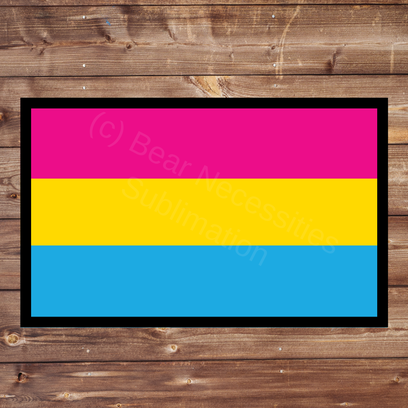 Pansexual Pride Flag 8x5cm Iron-on Patch | The Trevor Project $1 Donation