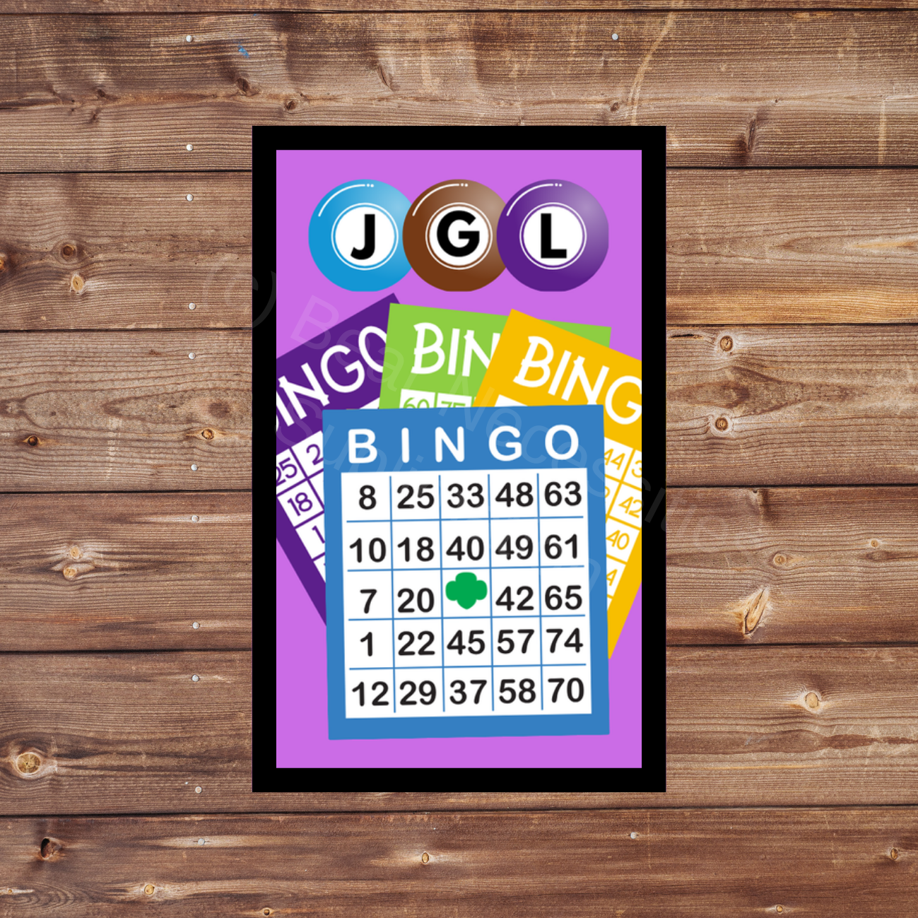JGL Bingo 8x5cm Iron-on Fun Patch