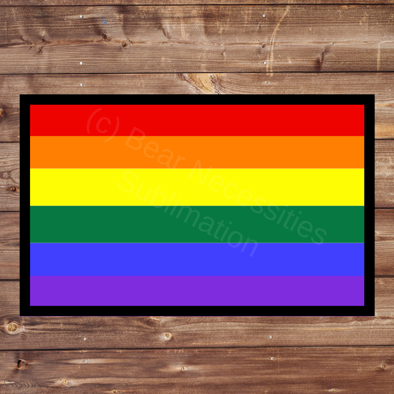 Pride Flag 8x5cm Iron-on Patch | The Trevor Project $1 Donation
