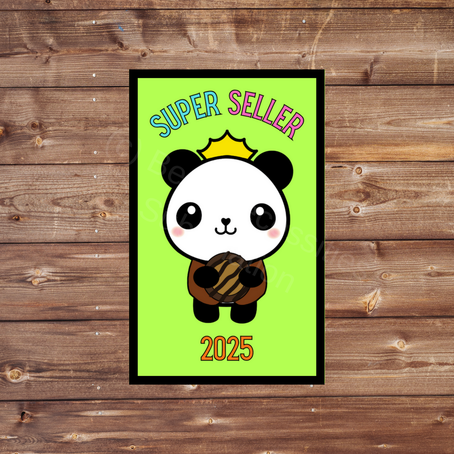 Super Seller 2025 Panda Cookie Season 5x8cm Iron-On Fun Patch Inclusive