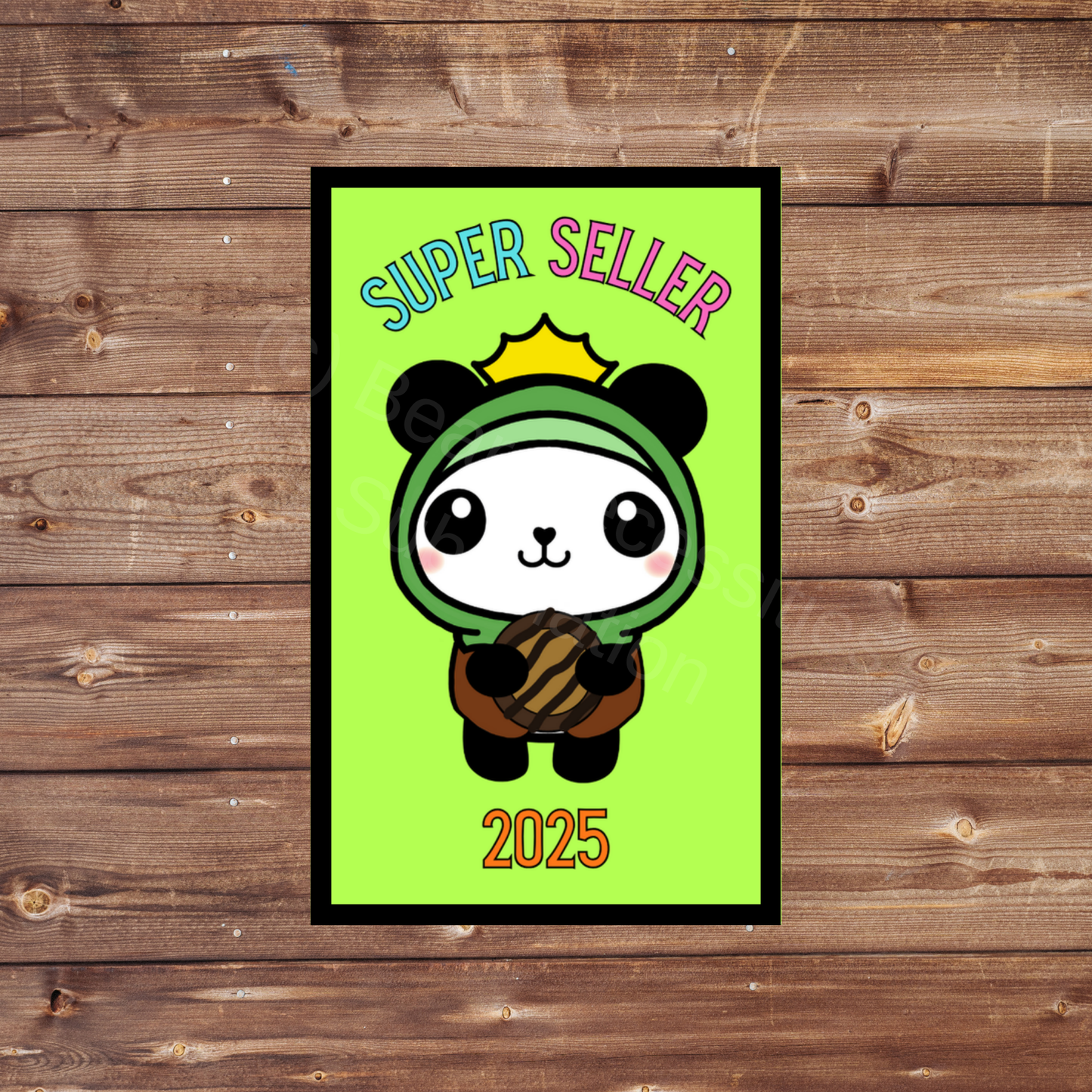 Super Seller 2025 Panda Cookie Season 5x8cm Iron-On Fun Patch Inclusive