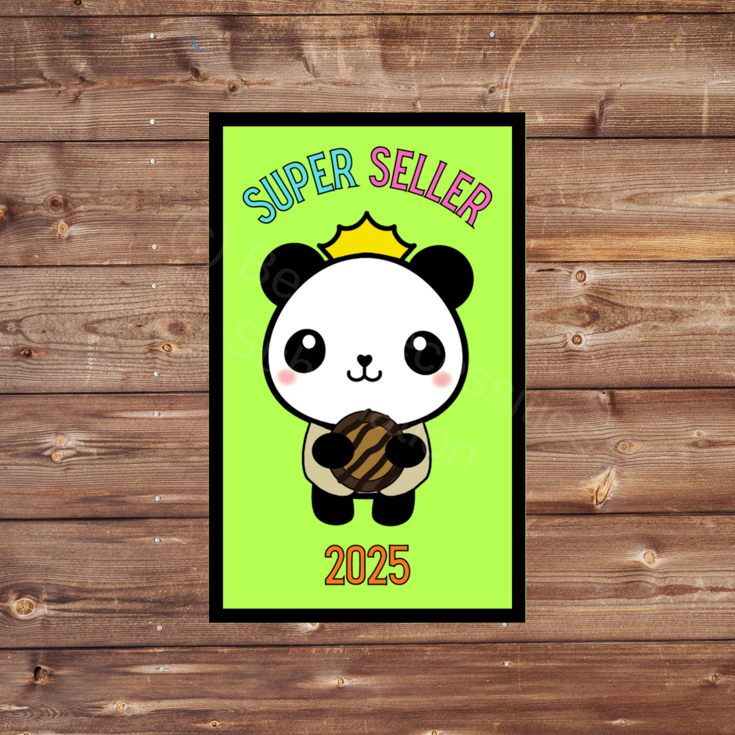 Super Seller 2025 Panda Cookie Season 5x8cm Iron-On Fun Patch Inclusive