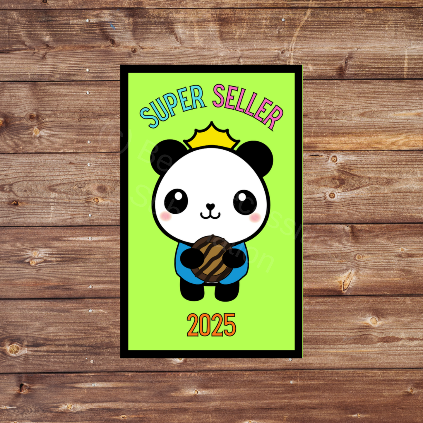Super Seller 2025 Panda Cookie Season 5x8cm Iron-On Fun Patch Inclusive