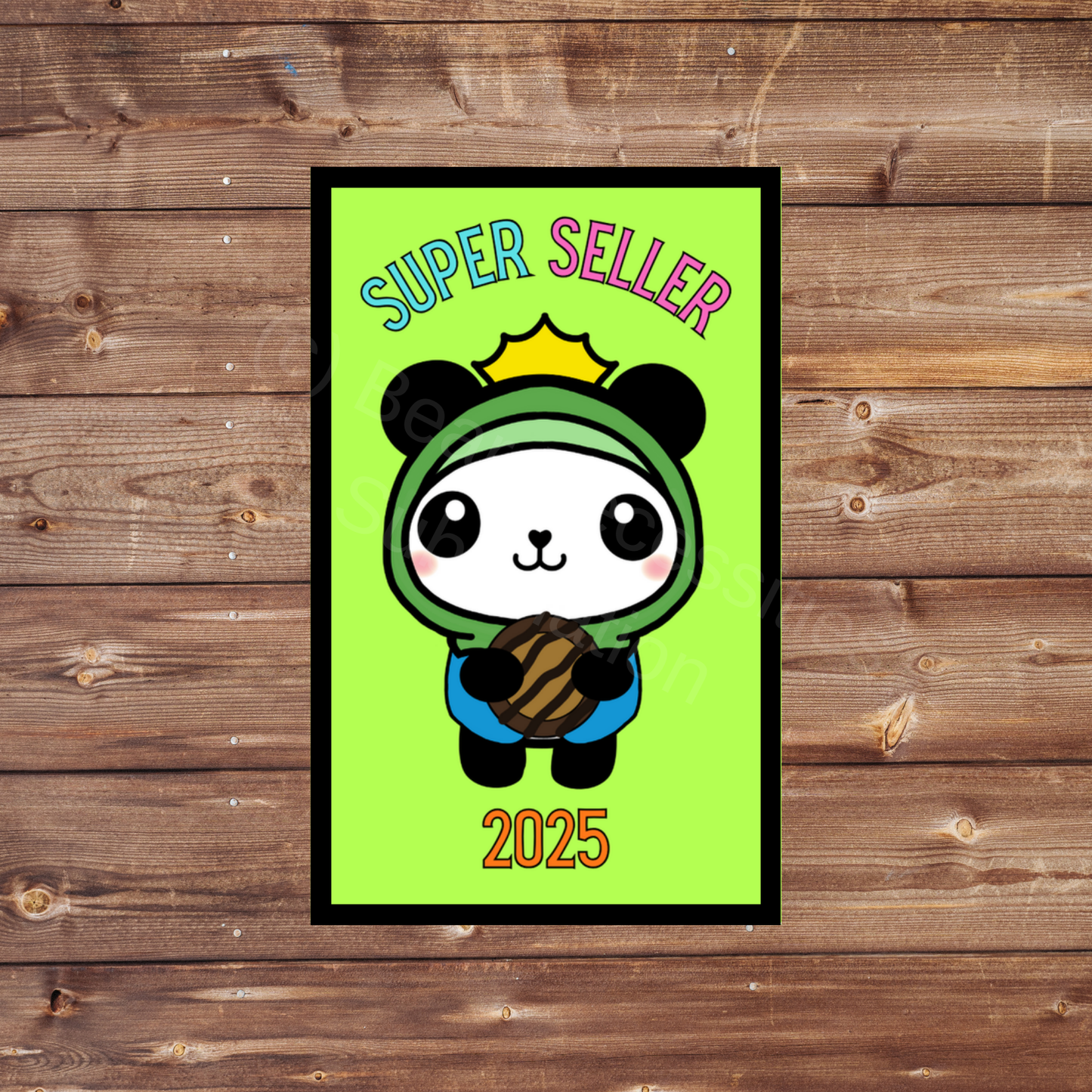 Super Seller 2025 Panda Cookie Season 5x8cm Iron-On Fun Patch Inclusive