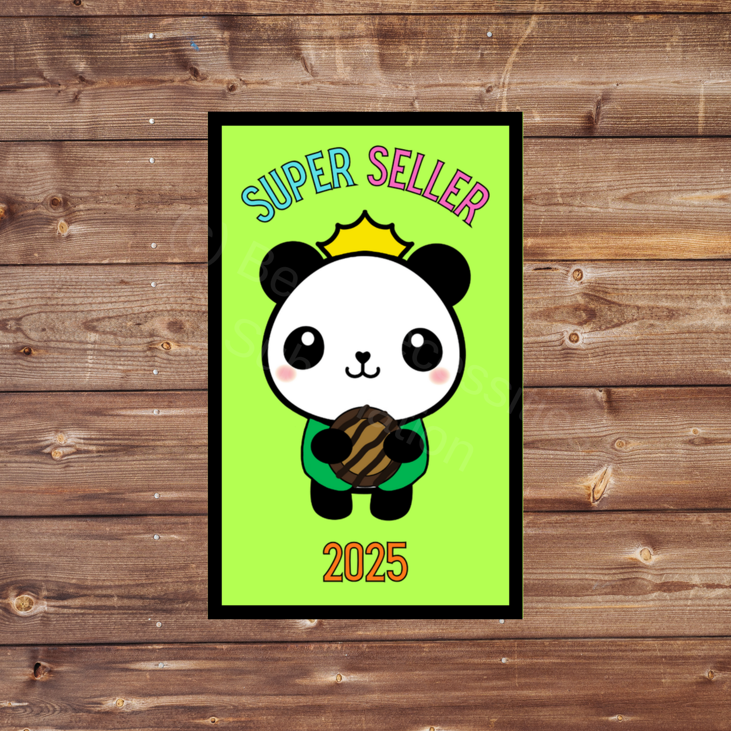 Super Seller 2025 Panda Cookie Season 5x8cm Iron-On Fun Patch Inclusive
