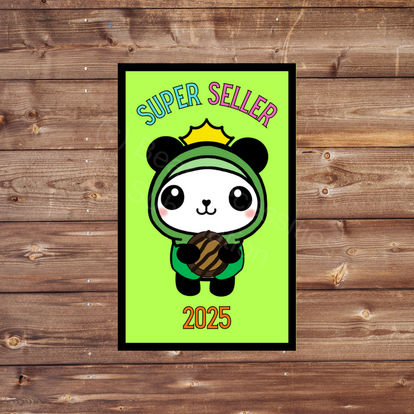 Super Seller 2025 Panda Cookie Season 5x8cm Iron-On Fun Patch Inclusive