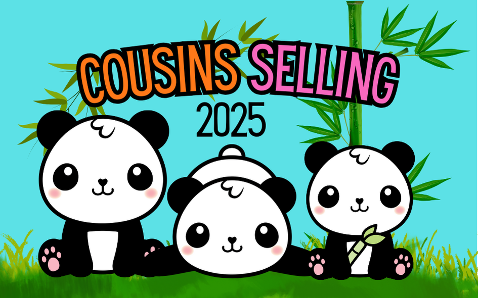 2025 Selling Cousins Panda Cookie Season Theme Iron-on Patch | 8x5 cm