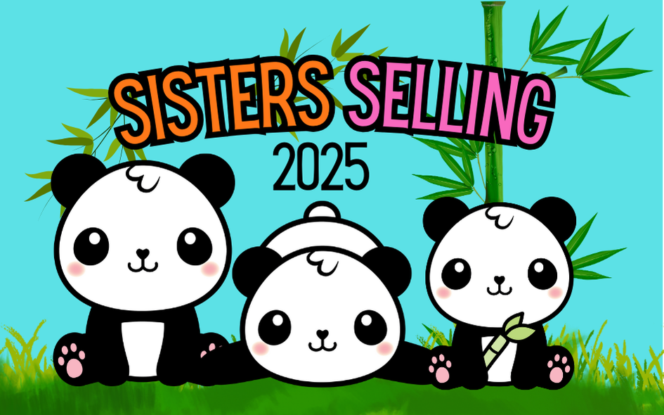 2025 Selling Sisters Panda Cookie Season Theme Iron-on Patch | 8x5 cm