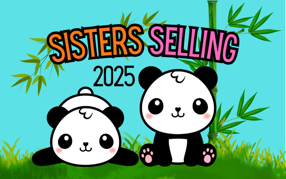 2025 Selling Sisters Panda Cookie Season Theme Iron-on Patch | 8x5 cm