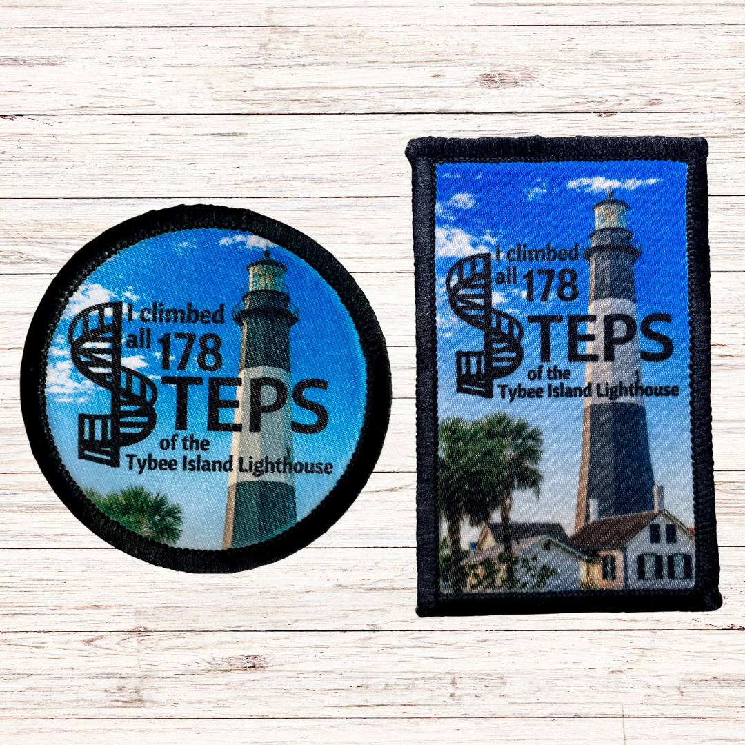 I Climbed all 178 steps of the Tybee Island Lighthouse Iron-on Patch