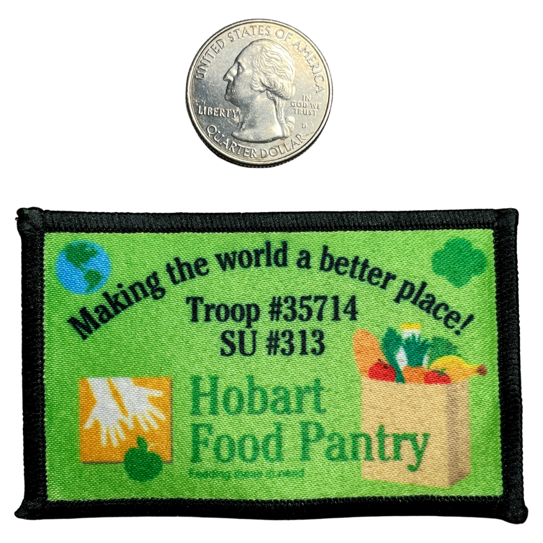 Iron-On Polyester Sublimated Custom Patch | Custom Design | 2.57" Round | 8x5cm Horizontal Rectangle | 5x8cm Vertical Rectangle