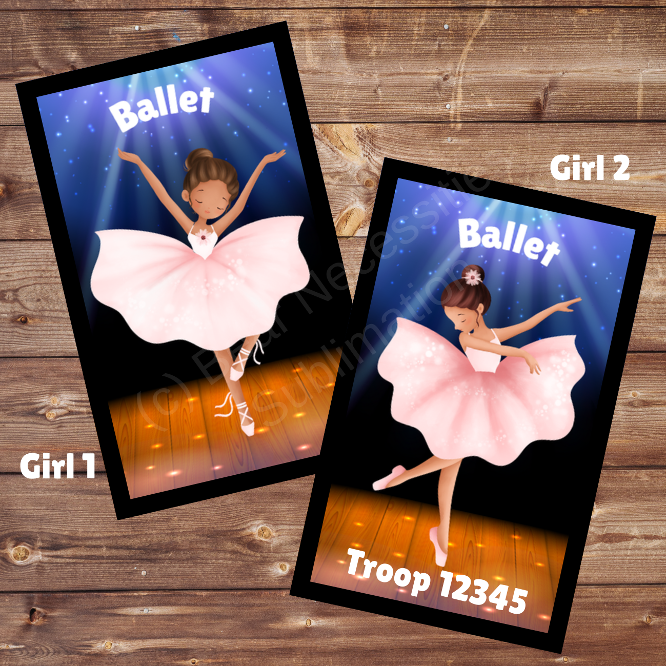 Ballet Dancer 5x8cm Iron-on Fun Patch