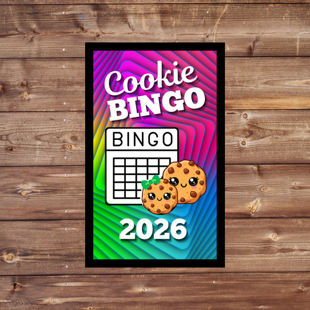 Cookie Season Bingo | 5x8cm Iron-on Fun Patch