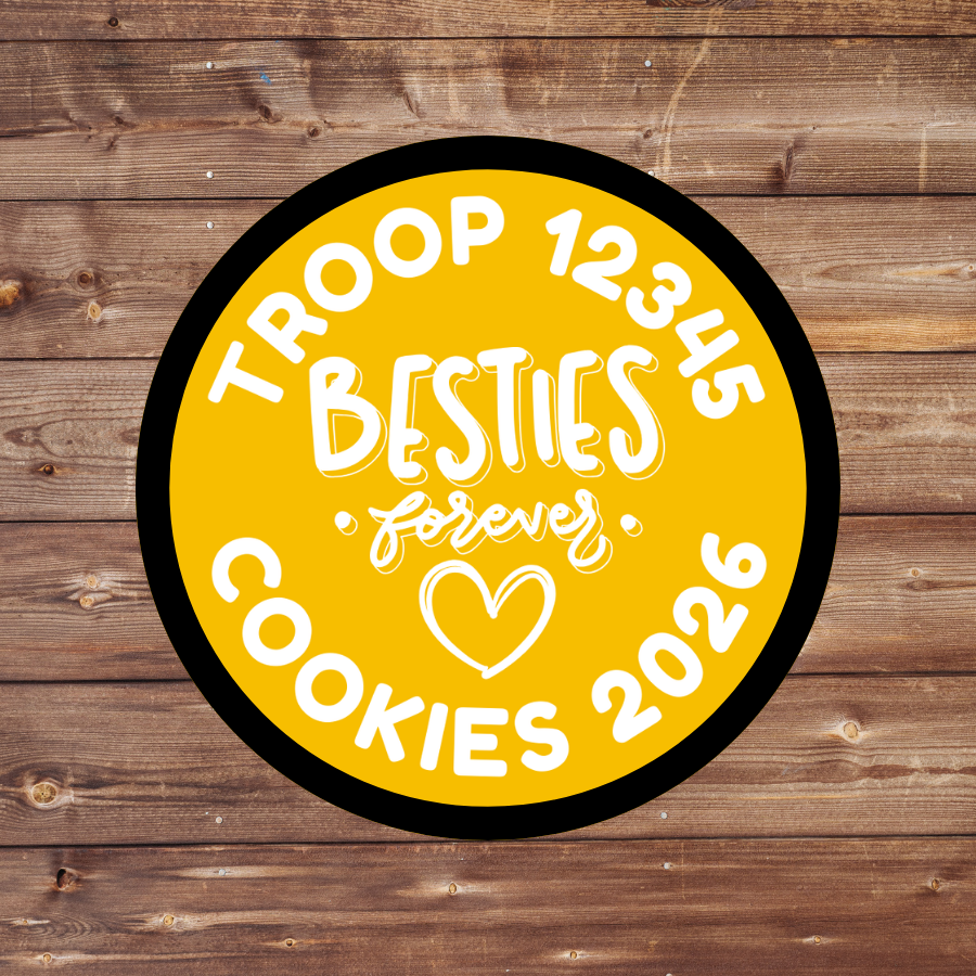 Sister Squad Besties Cousins Crew Cookies 2026 Customizable 2.57" Iron-on Fun Patch