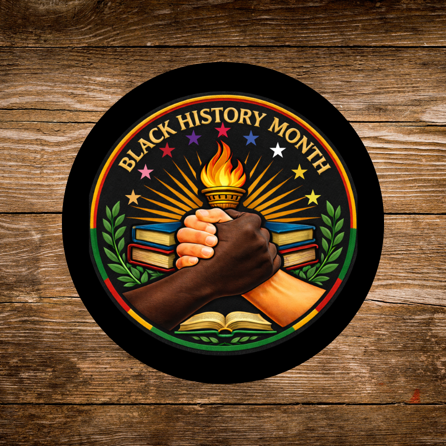 Black History Month Divine 9 2.57" Round Iron-On Patch